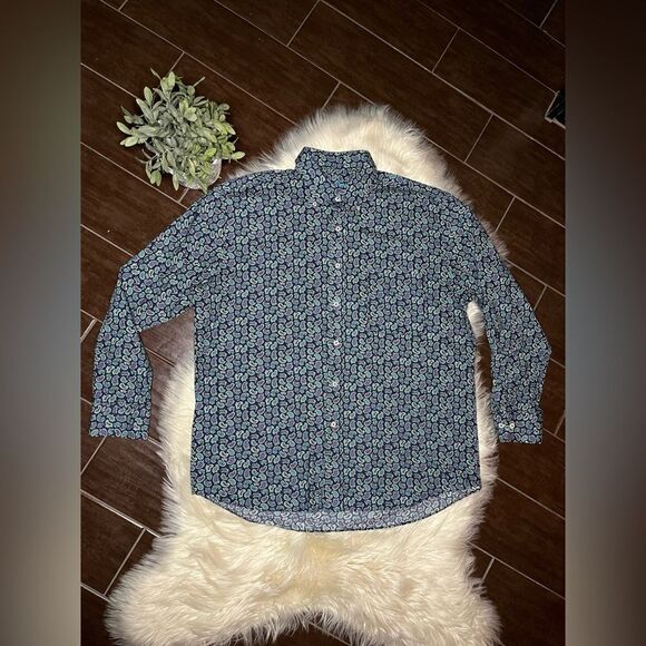 Alan Flusser paisley print button down sz XL - Picture 1 of 7